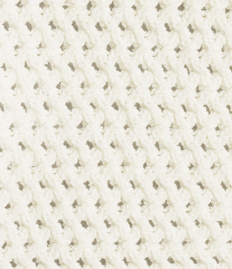 Lucy Paris Plus Size Lydia Crochet Round Neck Short Sleeve Zip Up Jacket Top