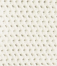 Lucy Paris Plus Size Lydia Crochet Round Neck Short Sleeve Zip Up Jacket Top