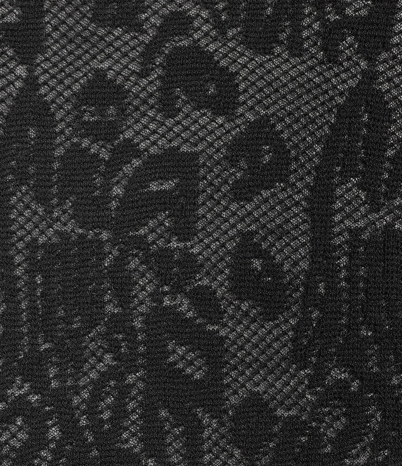 Lucy Paris Plus Size Mesa Lace Scoop Neck Long Sleeve Knit Top