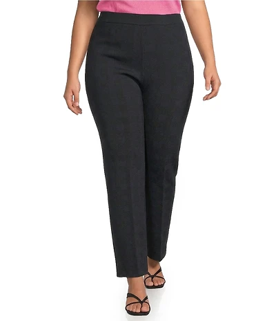 Lucy Paris Plus Size Monette High Rise Straight Leg Ankle Pants