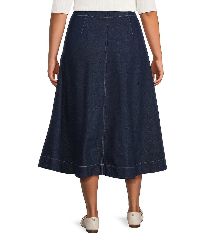Lucy Paris Plus Size Nula Denim Skirt