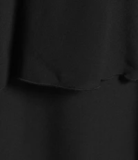 Lucy Paris Plus Size Ruffle Scoop Neck 3/4 Sleeves Tiered Fit & Flare Maxi Dress