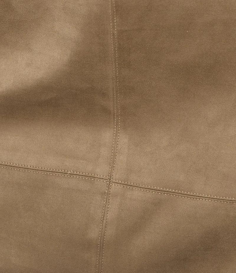 Lucy Paris Plus Size Trip Faux Suede Midi Skirt