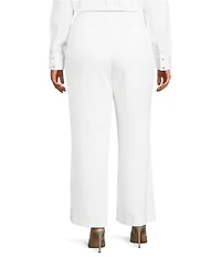 Lucy Paris Plus Size Valli Wide Leg Flat Front Pants