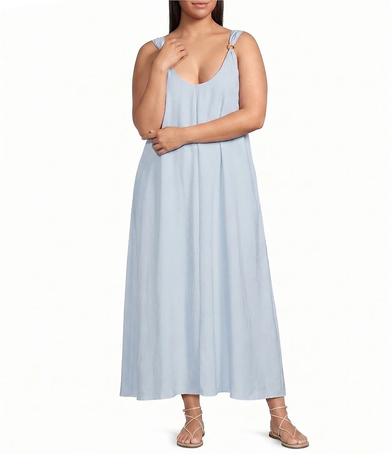 Lucy Paris Plus Size Sutton V-Neck Sleeveless Shift Dress