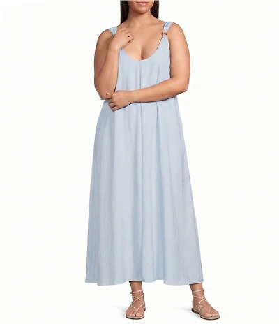 Lucy Paris Plus Size Sutton V-Neck Sleeveless Shift Dress