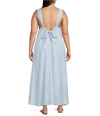 Lucy Paris Plus Size Sutton V-Neck Sleeveless Shift Dress