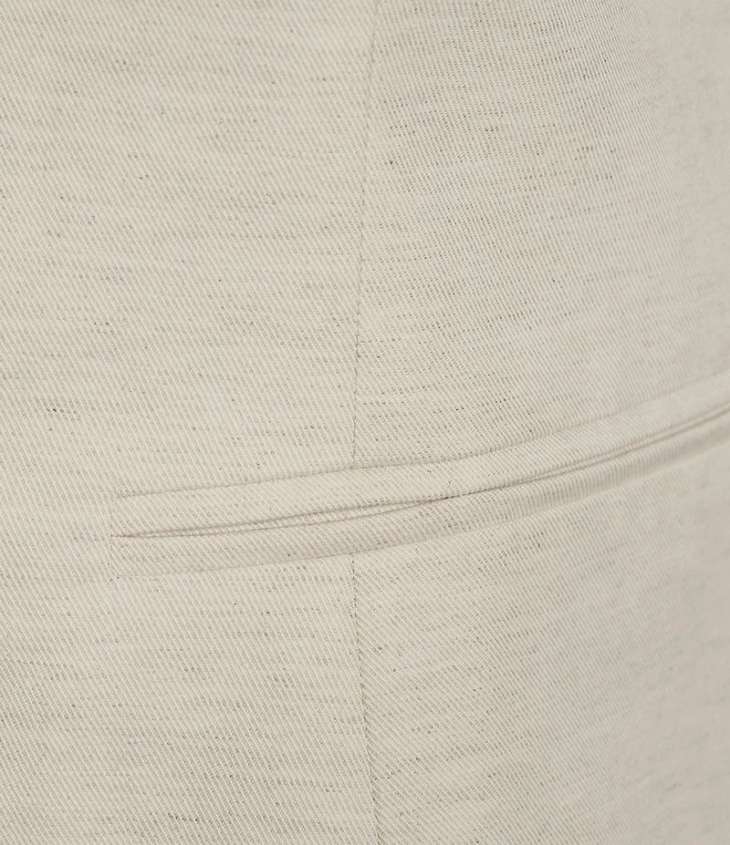 Lucy Paris Plus Size Taylor Linen Blend Round Neck Sleeveless Vest Top