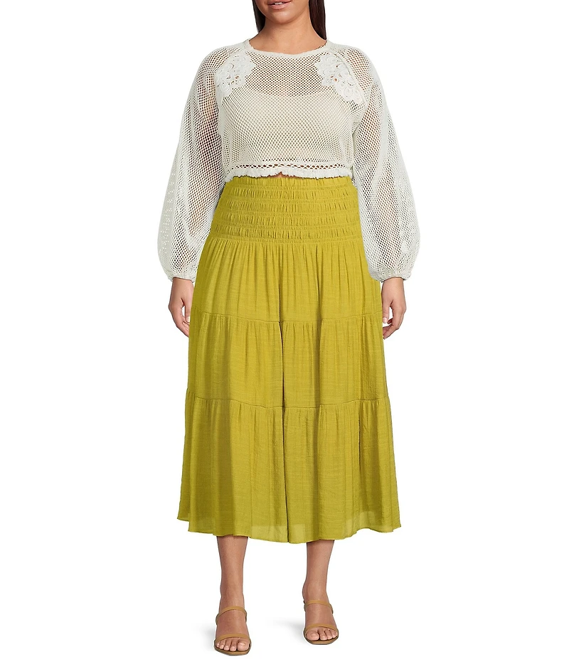 Lucy Paris Plus Tropez Smocked Skirt