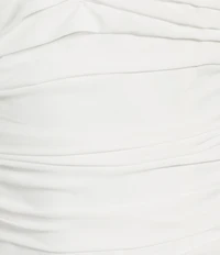 Lucy Paris Rosette Halter Fit & Flare Drop Waist Faye Bubble Dress