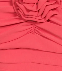 Lucy Paris Rosette Halter Fit & Flare Drop Waist Faye Bubble Dress