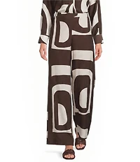 Lucy Paris Rue Printed Flare Leg Coordinating Pants