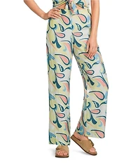 Lucy Paris Rue Printed Wide-Leg Coordinating Pants