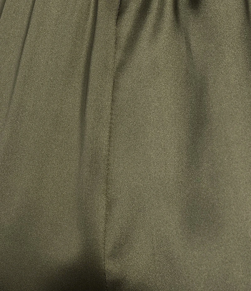 Lucy Paris Sam Bubble Hem Pull On Satin Pant