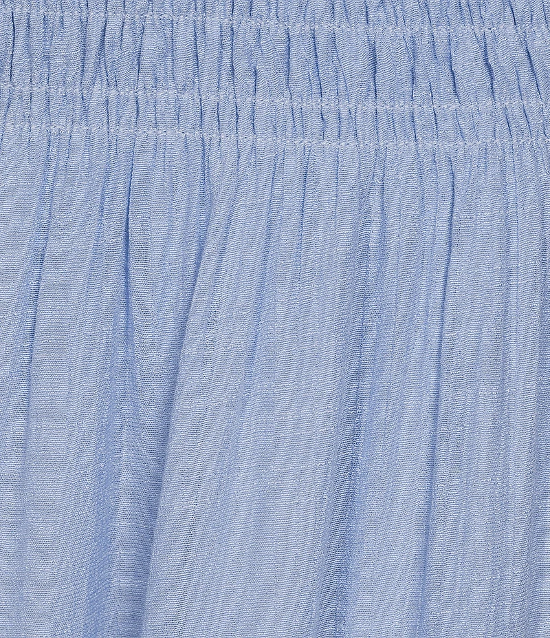Lucy Paris Tropez Smocked Coordinating A-Line Midi Skirt