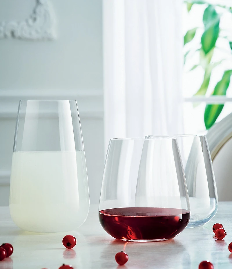 Luigi Bormioli Talismano Collection 8-Piece Barware Set - 4 Double-old Fashion & 4 Beverage Glasses