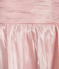 Lulus Bella Taffeta Tiered Sweetheart Strapless Neck Maxi Dress