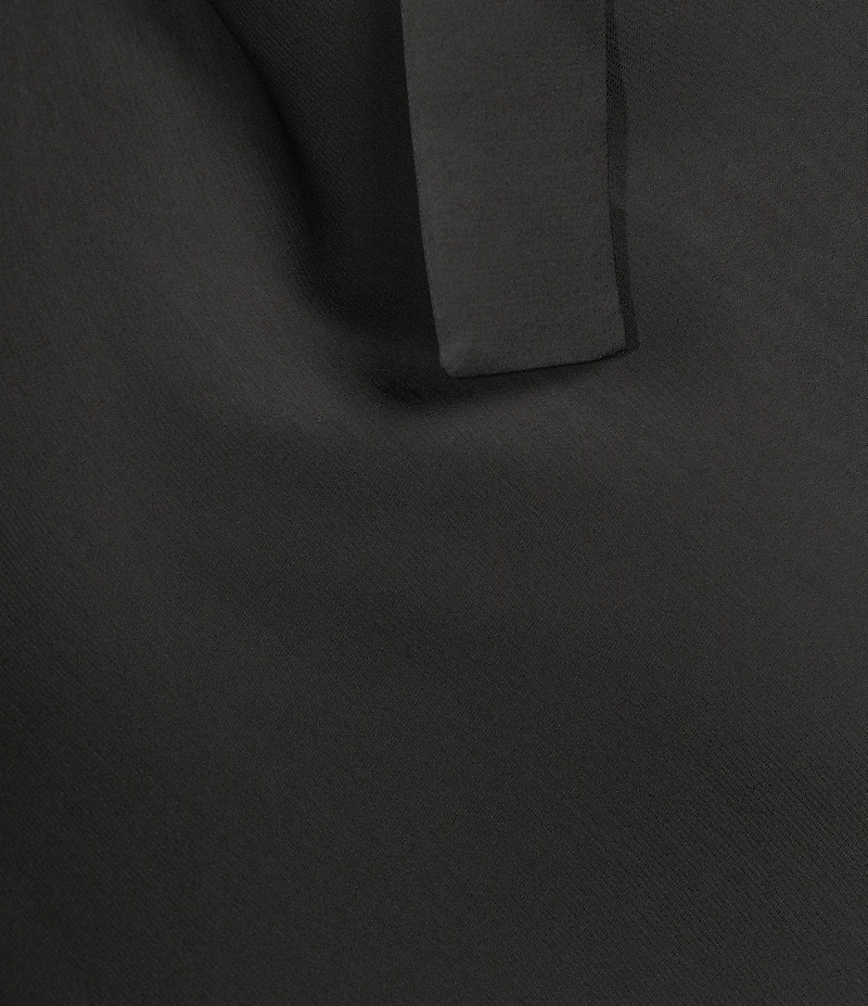 Lulus Bobbi Satin Asymmetric Neck Full Length Dress