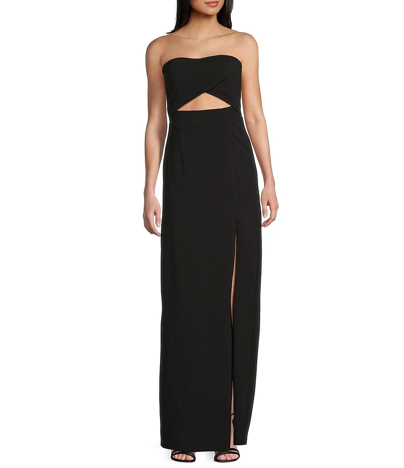 Lulus Extravagant Strapless Column Long Dress