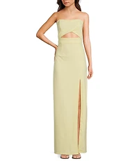 Lulus Extravagant Strapless Column Long Dress