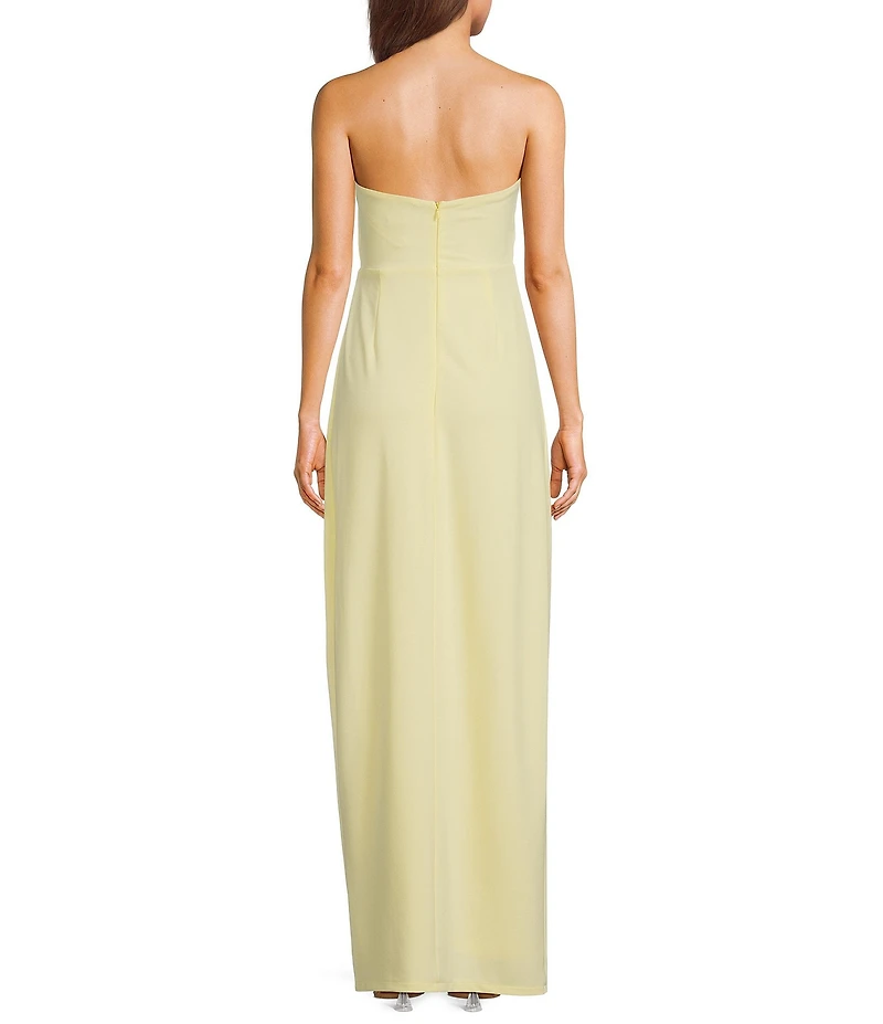 Lulus Extravagant Strapless Column Long Dress