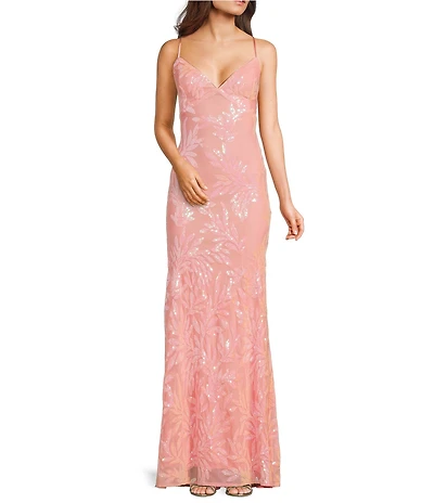 Lulus Fairbrook Sequin Long Dress