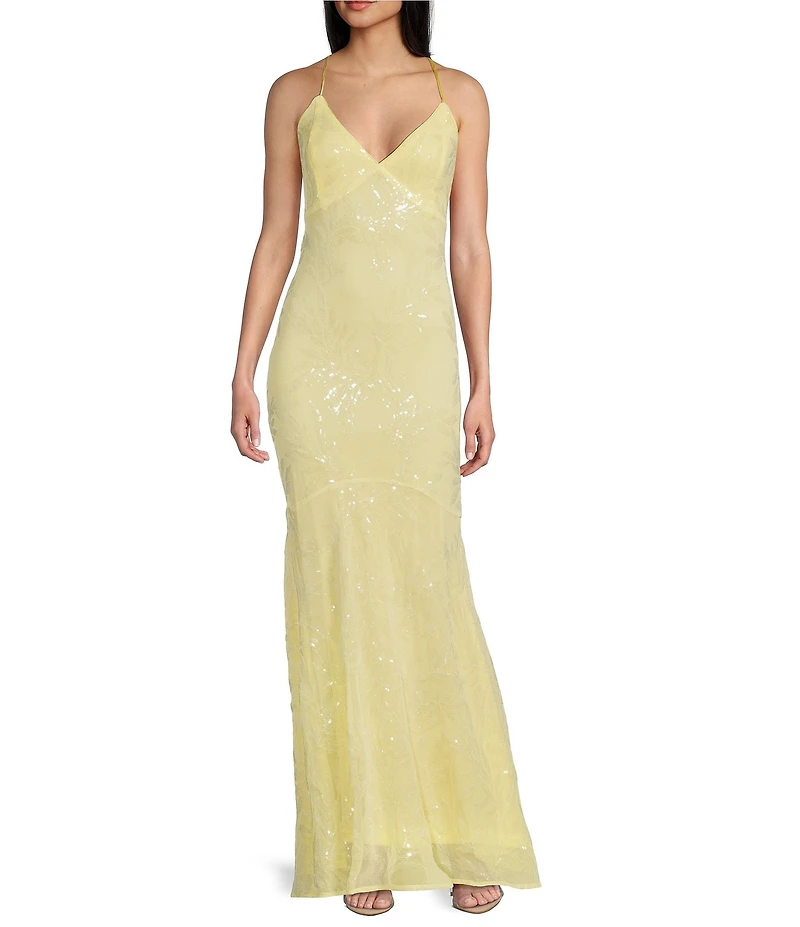 Lulus Fairbrook Sequin Long Dress