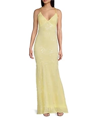 Lulus Fairbrook Sequin Long Dress