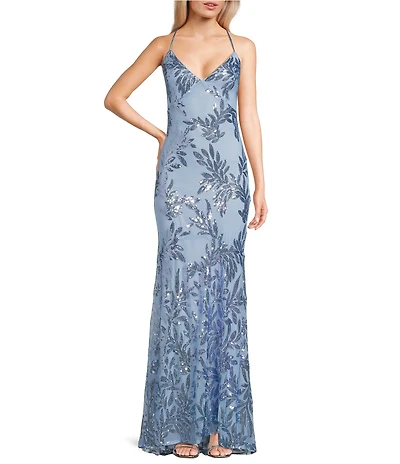 Lulus Fairbrook Sequin Long Dress
