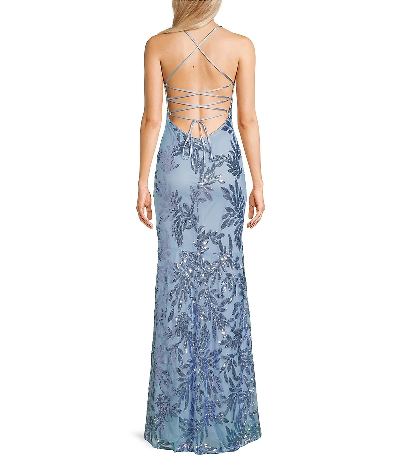 Lulus Fairbrook Sequin Long Dress