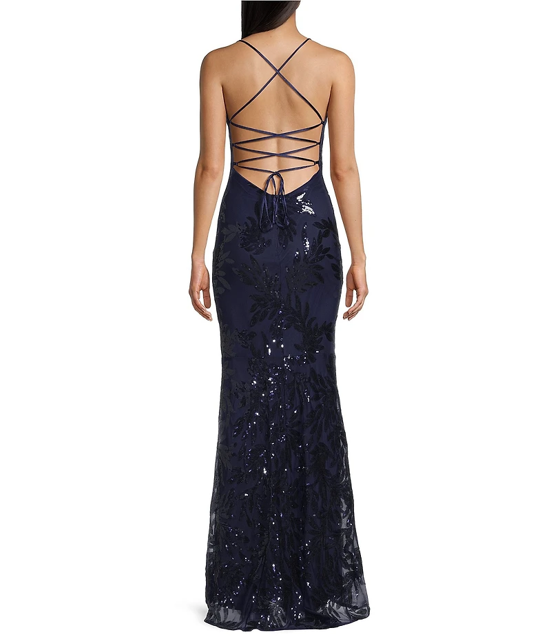 Lulus Fairbrook Sequin Long Dress