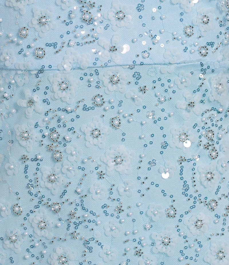 Lulus Fields Chiffon Strapless A-Line Maxi Dress