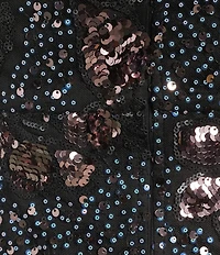 Lulus Floral Sequin Strapless Bodycon Mini Dress