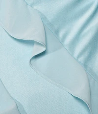 Lulus Freya Chiffon Strapless Neck Ruffle Maxi Dress