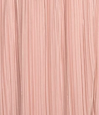Lulus Majestic Strapless Cut-out Satin Plisse Long Dress