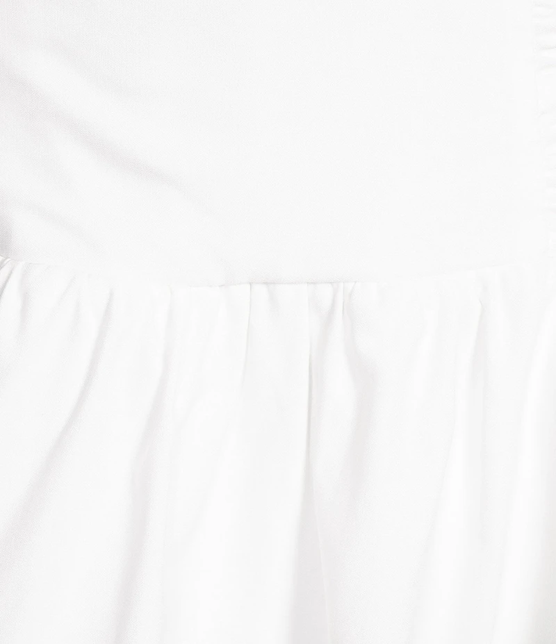 Lulus Molly Puffed Hem Drop Waist Mini Dress