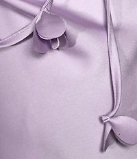 Lulus Pandora 3D Floral Scarf Cowl Neck Sleeveless Maxi Dress