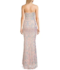 Lulus Paris Sequin Long Dress