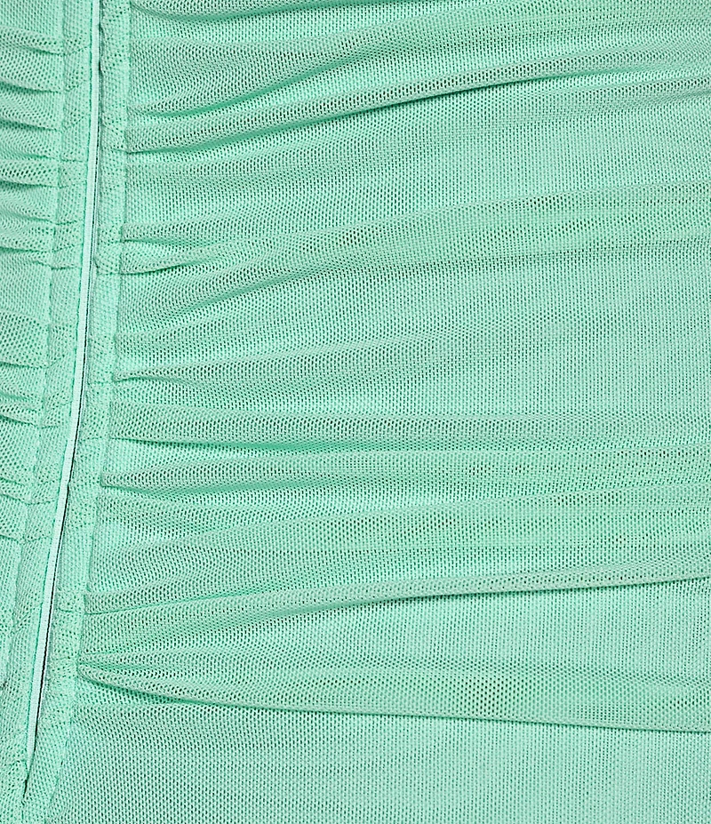 Lulus Prism Ruched Square Neck Strapless Maxi Dress