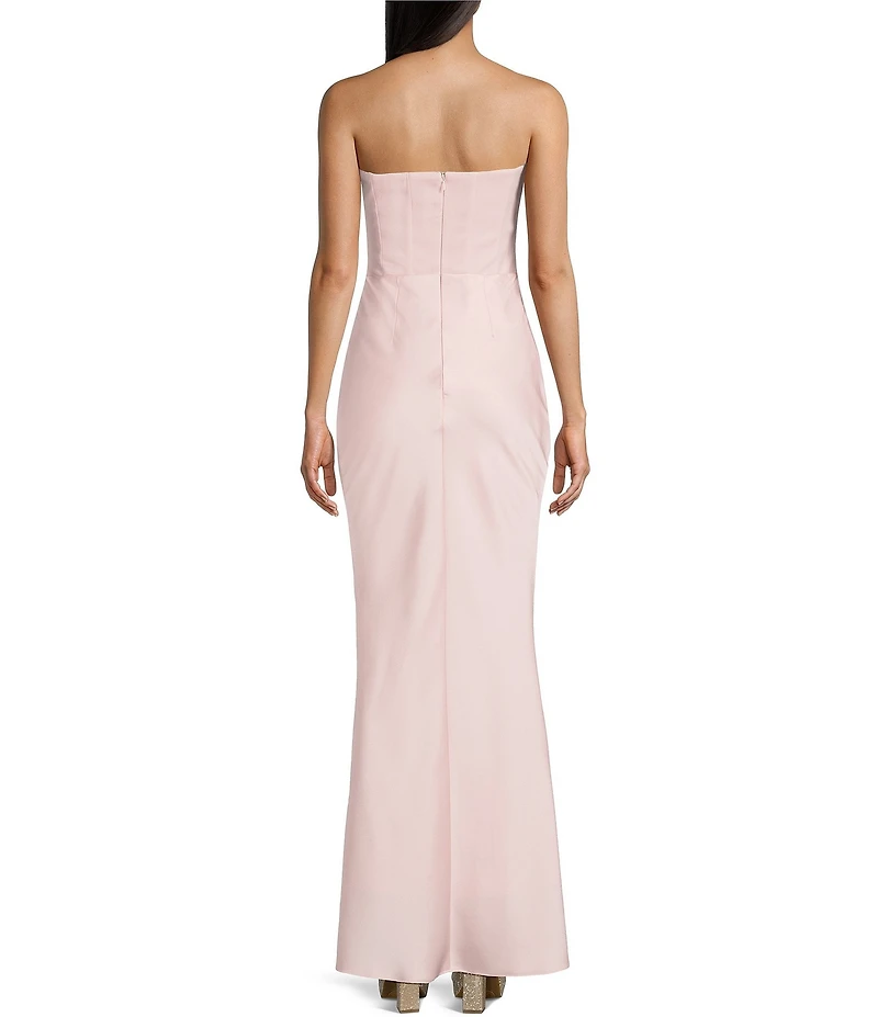 Lulus Tarni Strapless Square Neck Maxi Dress