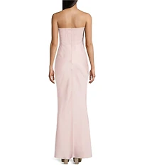Lulus Tarni Strapless Square Neck Maxi Dress
