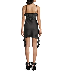 Lulus Wendy Waterfall Ruffle Mini Dress