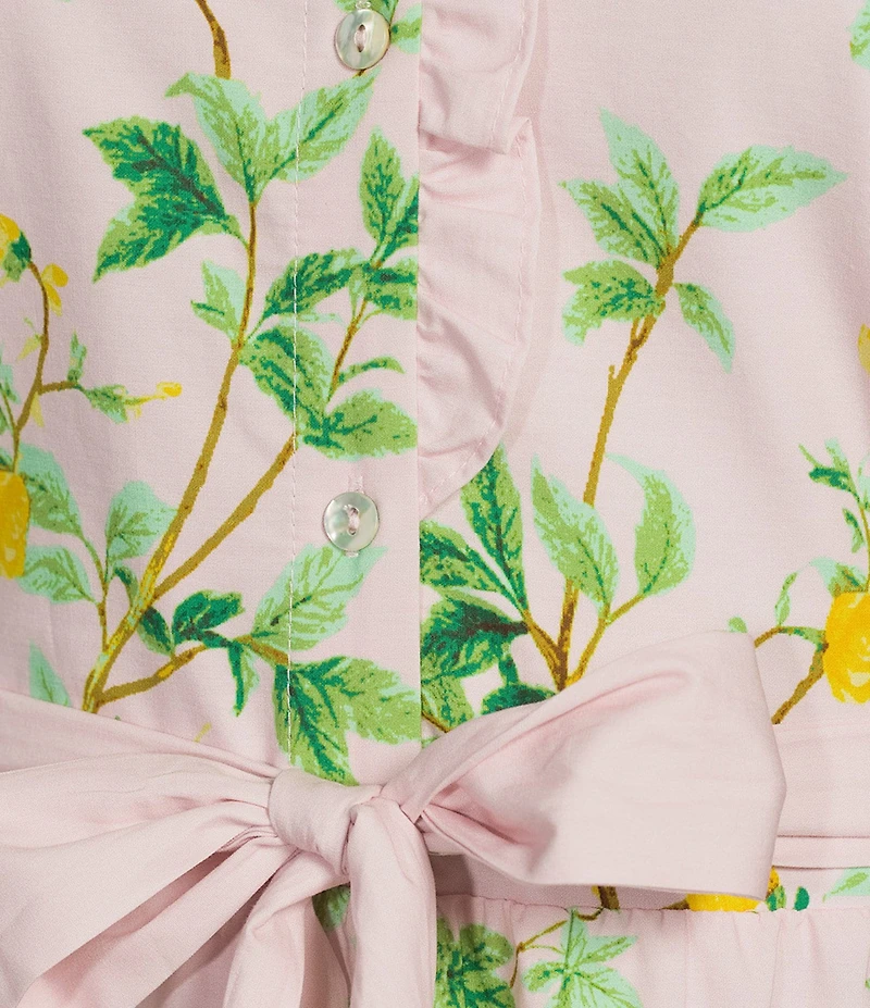 Luna Midi Button Front Tie Waist Dress