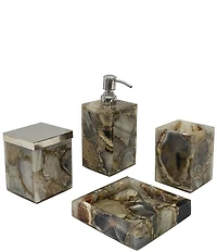 Luxury Hotel Avalon Collection Natural Agate Lotion/Soap Pump Dispenser