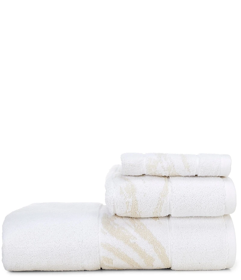 Luxury Hotel Bijoux Border Jacquard Cotton Bath Towel
