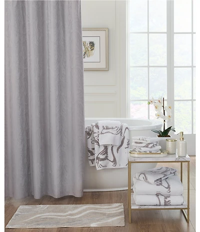 Luxury Hotel Bijoux Collection Marble Texture Shower Curtain