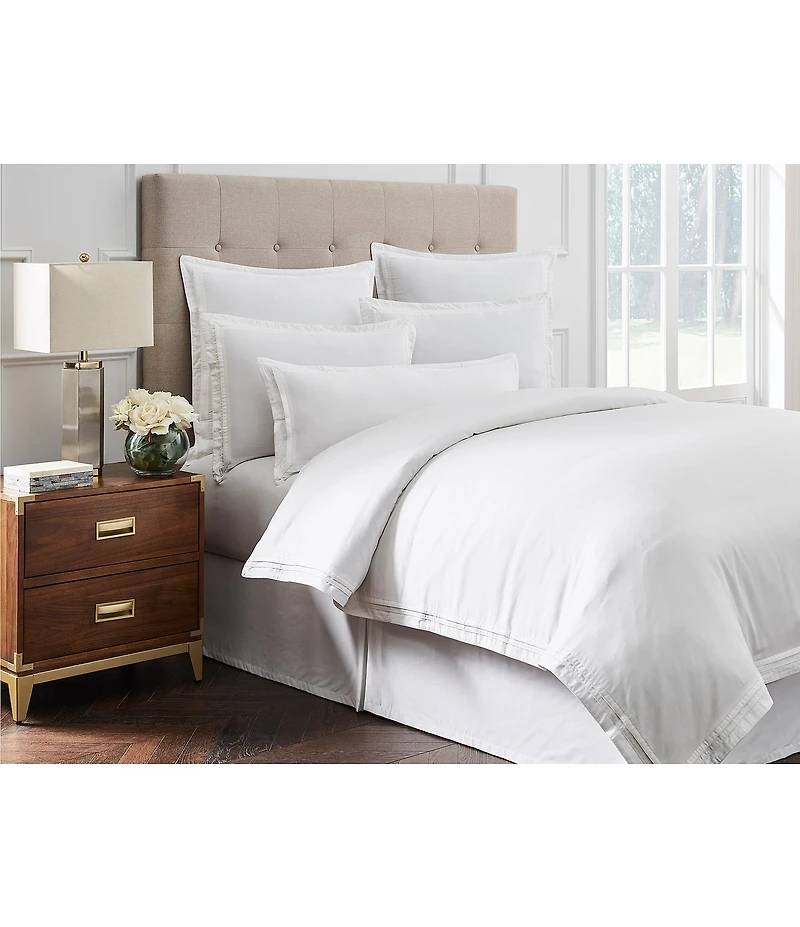 Luxury Hotel Elegance Edge Cotton & Tencel Comforter Mini Set