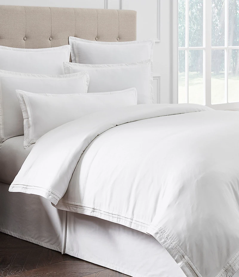 Luxury Hotel Elegance Edge Cotton & Tencel Duvet Cover Mini Set