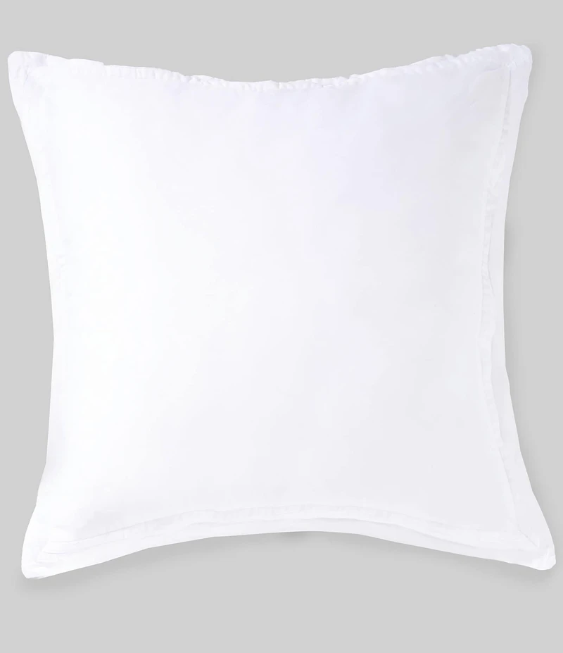 Luxury Hotel Elegance Edge Flange Trim Euro Sham Pillow Cover