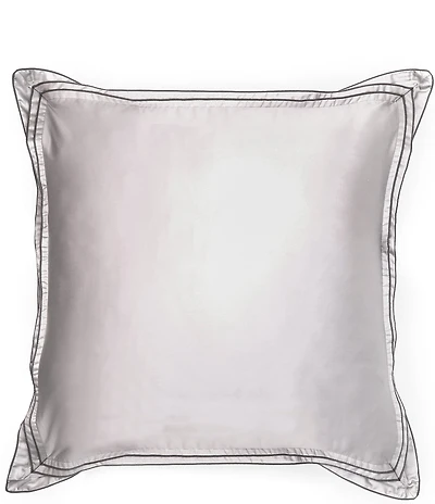 Luxury Hotel Elegance Sateen Flange Trim Euro Sham